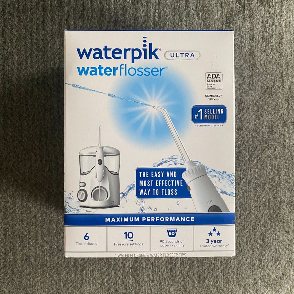 Waterpik Ultra Water Flosser WP-100W with 6 Tips - BRAND NEW